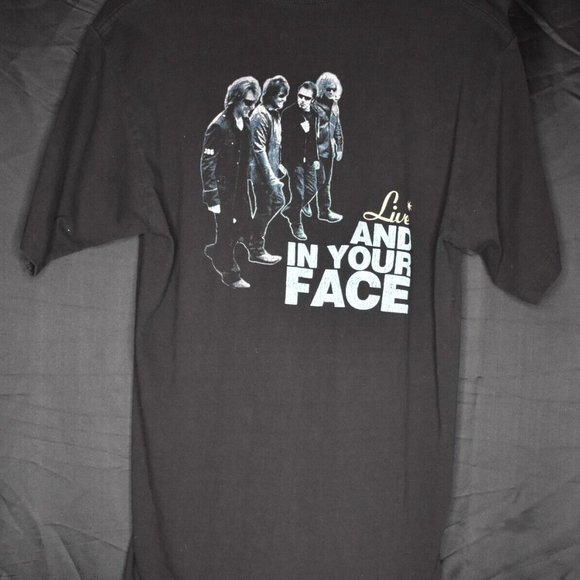 Bon Jovi Lost Highway Concert Tour T-Shirt Men's Medium 2007 Live In Your Face - Picture 4 of 6